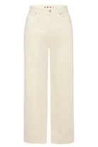 Billie Wide Straight Leg Crop Jean - Sandstone by AMO — view 4