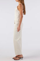 Billie Wide Straight Leg Crop Jean - Sandstone by AMO — alternate view