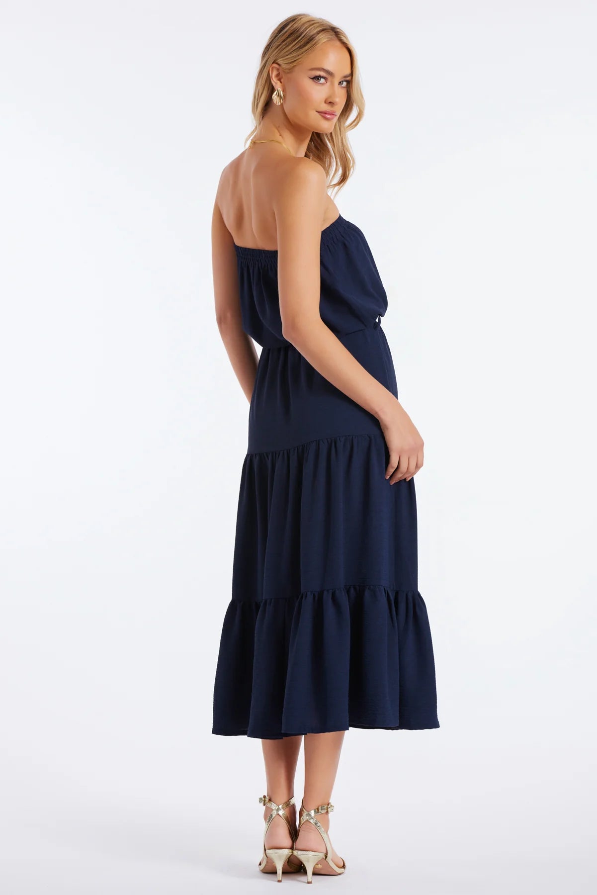 Serafina Strapless Dress - Navy by Bishop + Young — view 3
