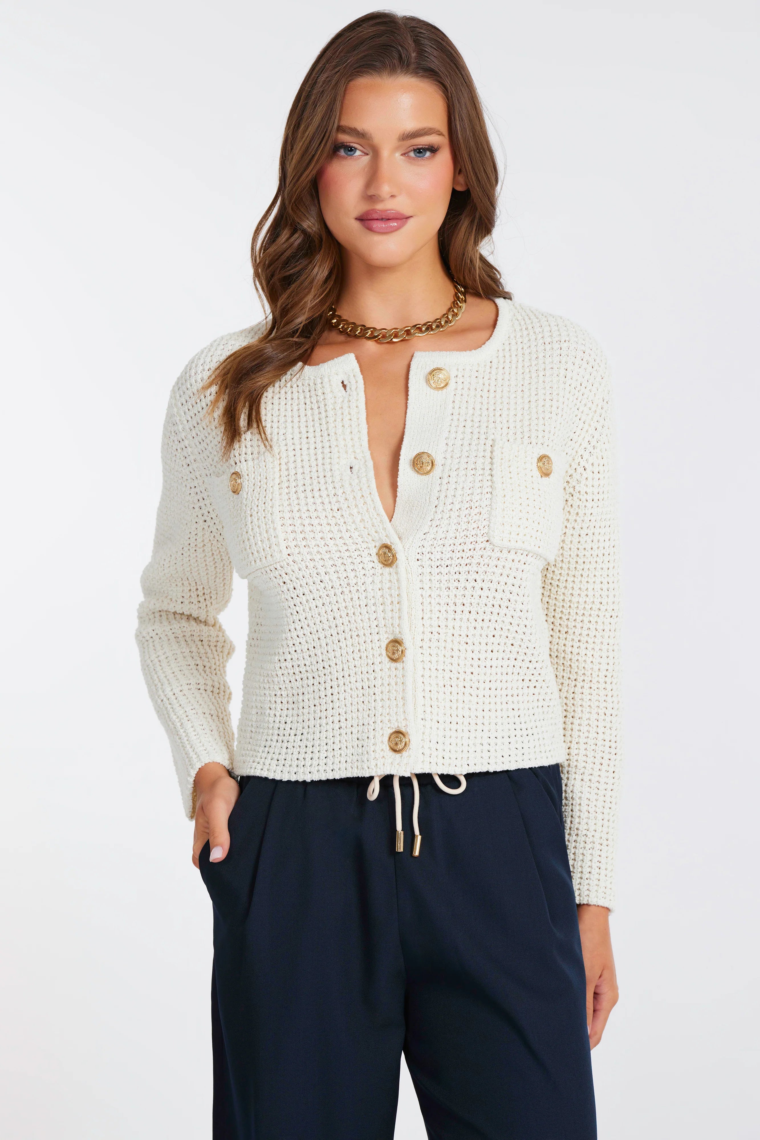 Dakota Cardigan - Ivory by Bishop + Young | 25 South Boutiques