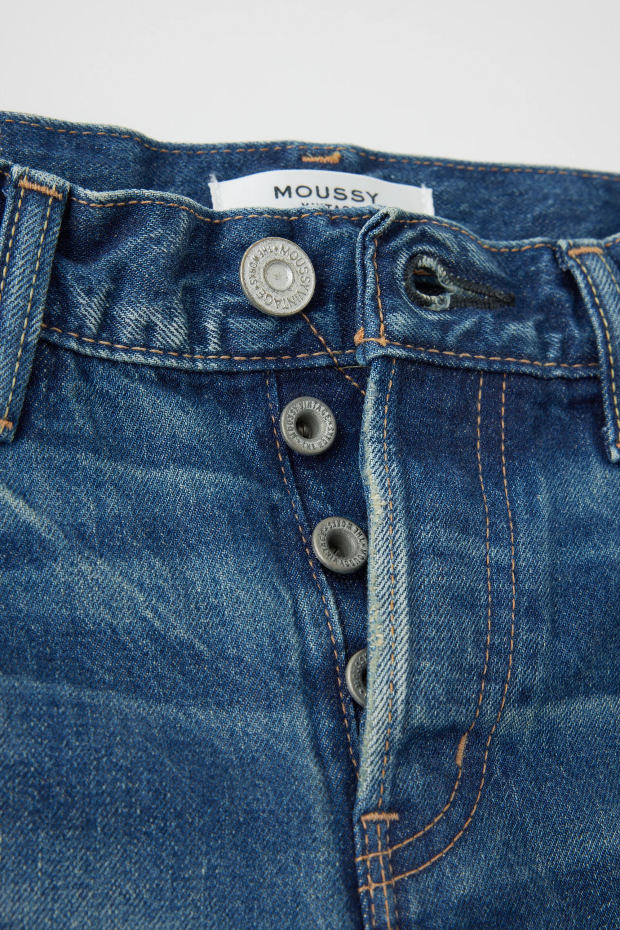 Minneola Low Rise Straight - Dark Blue by Moussy — view 4