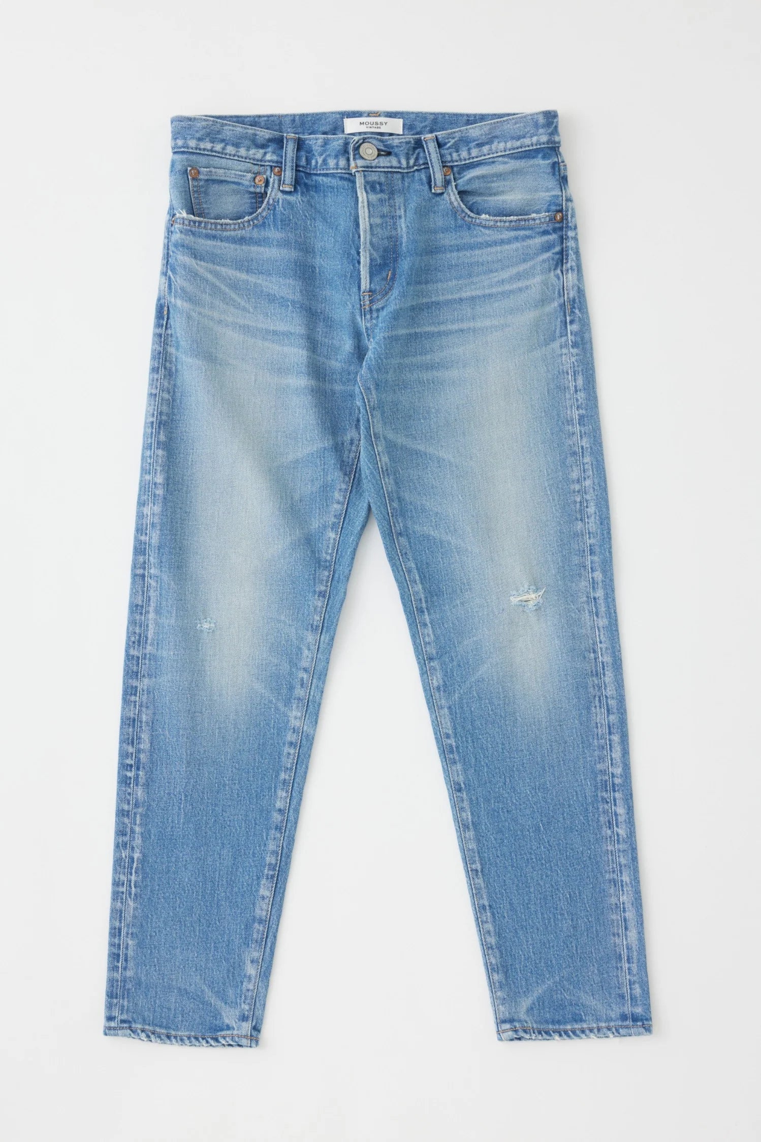 Kendall Tapered - Light Blue by Moussy — view 4