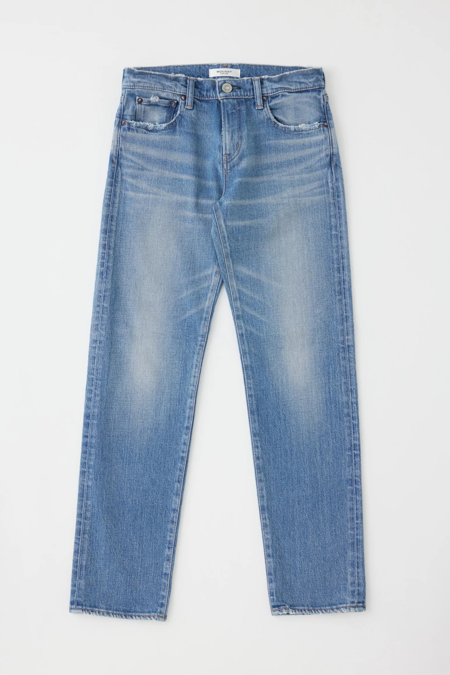 Groveland Slim Straight - Blue by Moussy — view 6