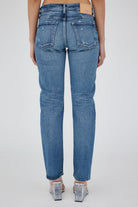 Mallard Slim Straight - Dark Blue by Moussy — view 3