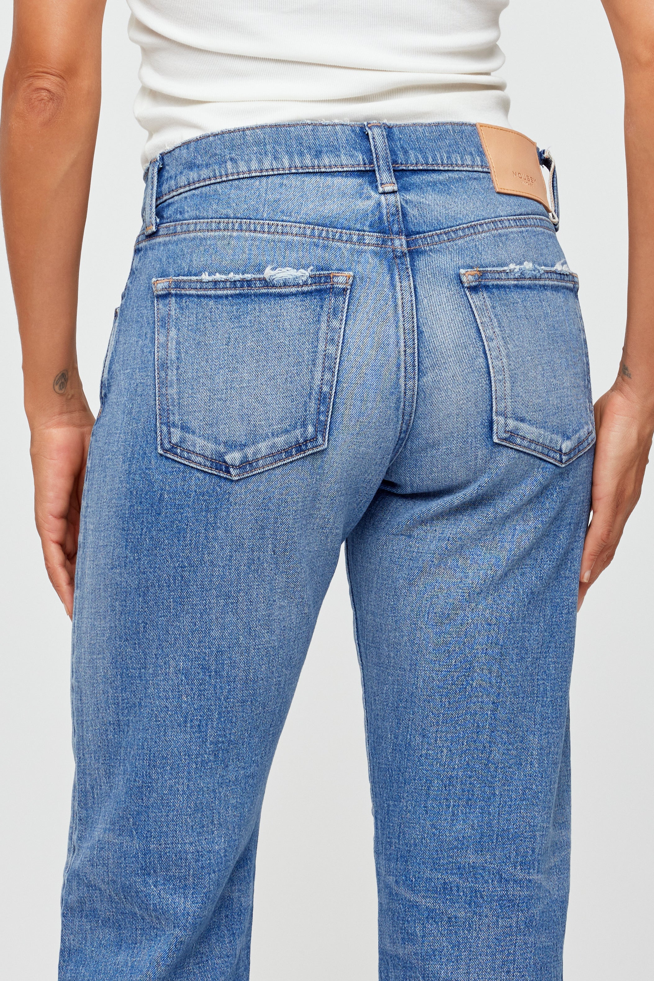 Groveland Slim Straight - Blue by Moussy — view 5