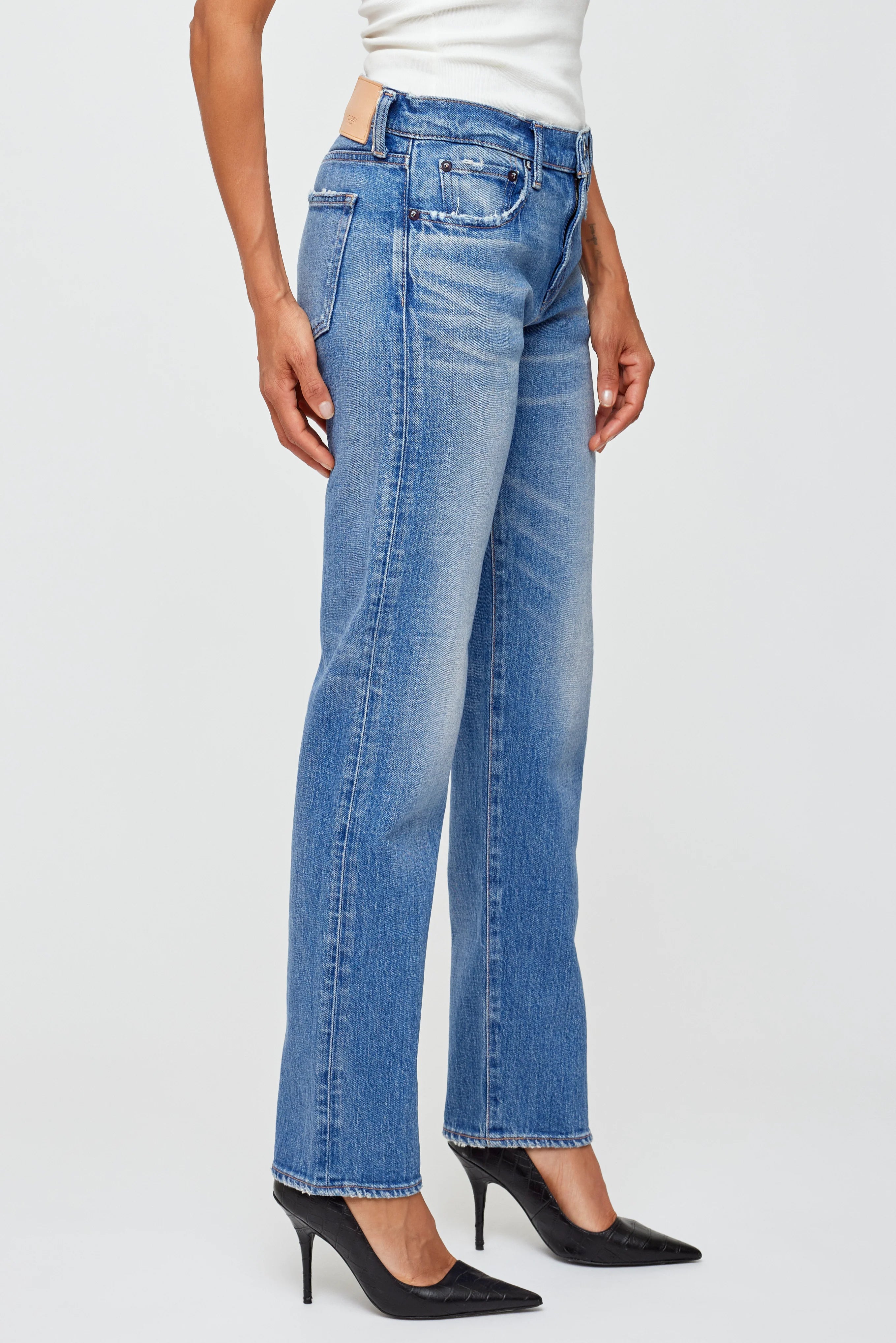 Groveland Slim Straight - Blue by Moussy — alternate view