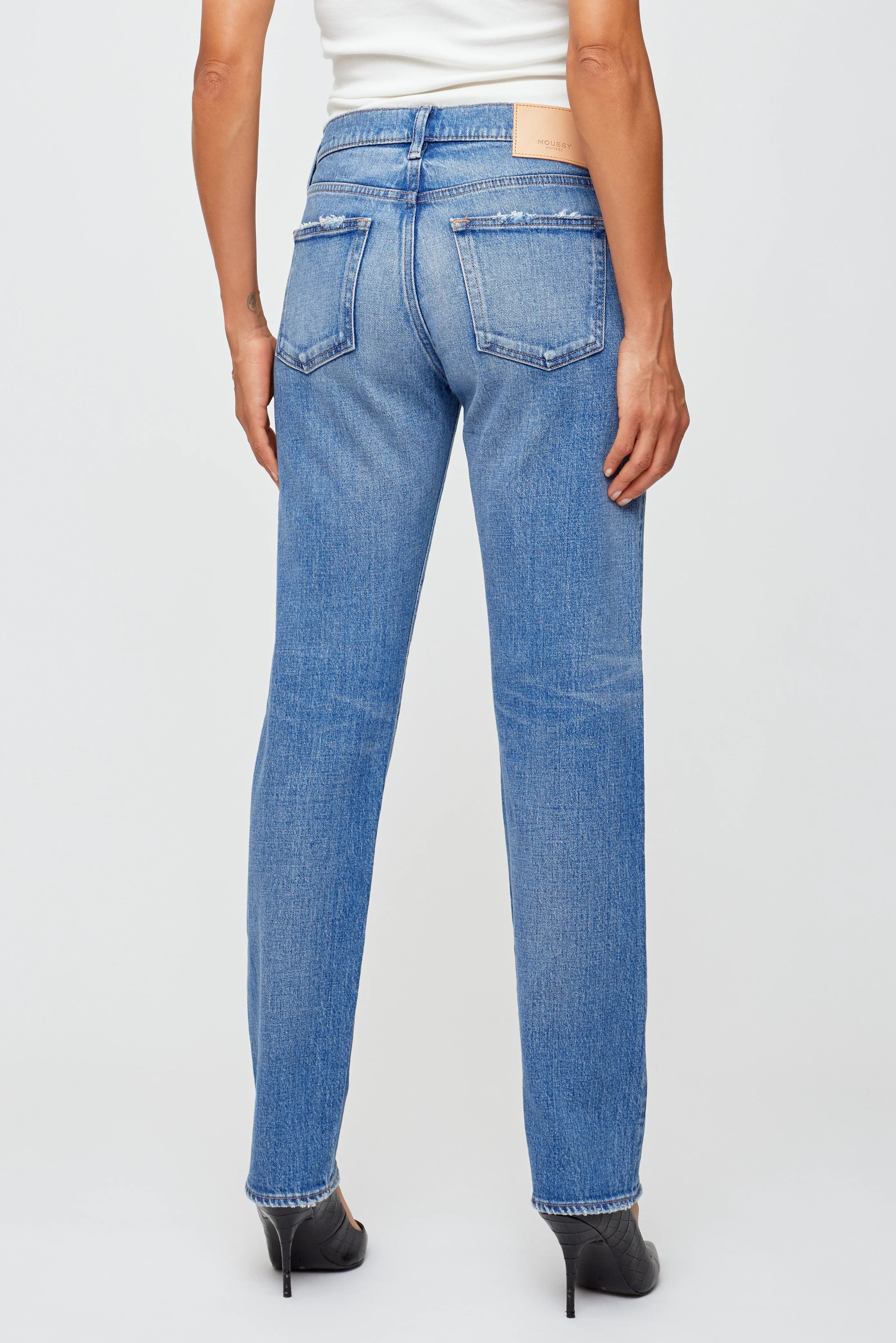 Groveland Slim Straight - Blue by Moussy — view 4