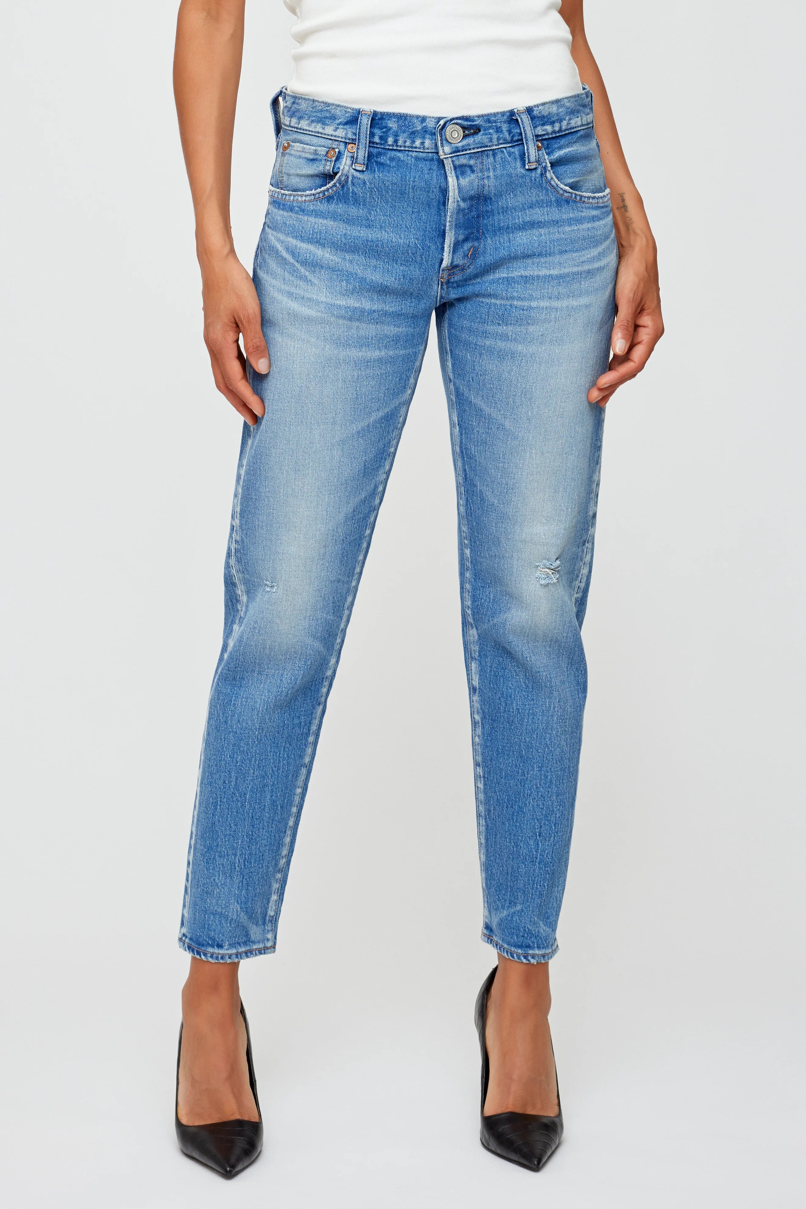 Kendall Tapered - Light Blue by Moussy | 25 South Boutiques