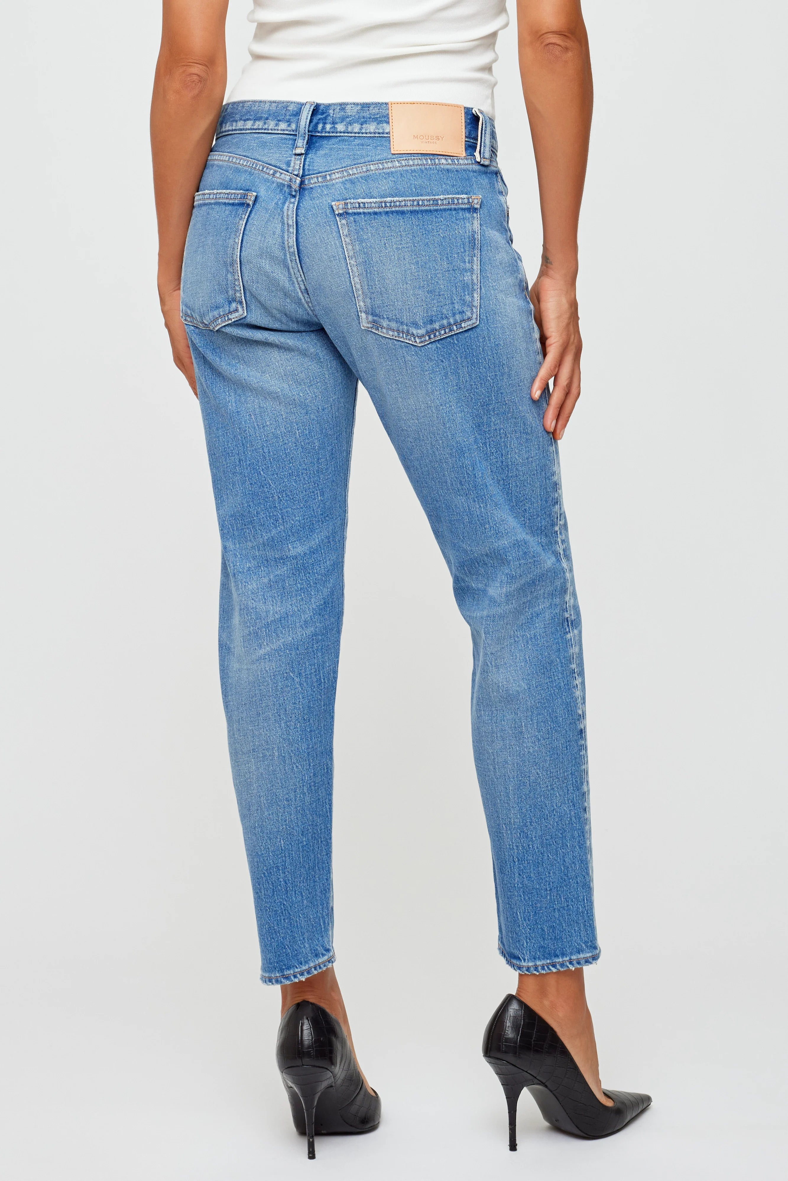 Kendall Tapered - Light Blue by Moussy — view 3