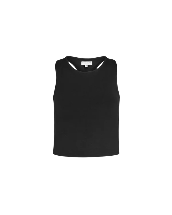 Ponte Knit Tank Top - Black by Ripley Rader — view 4