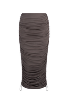 Odette Midi Skirt - Stone by Curaae — view 5