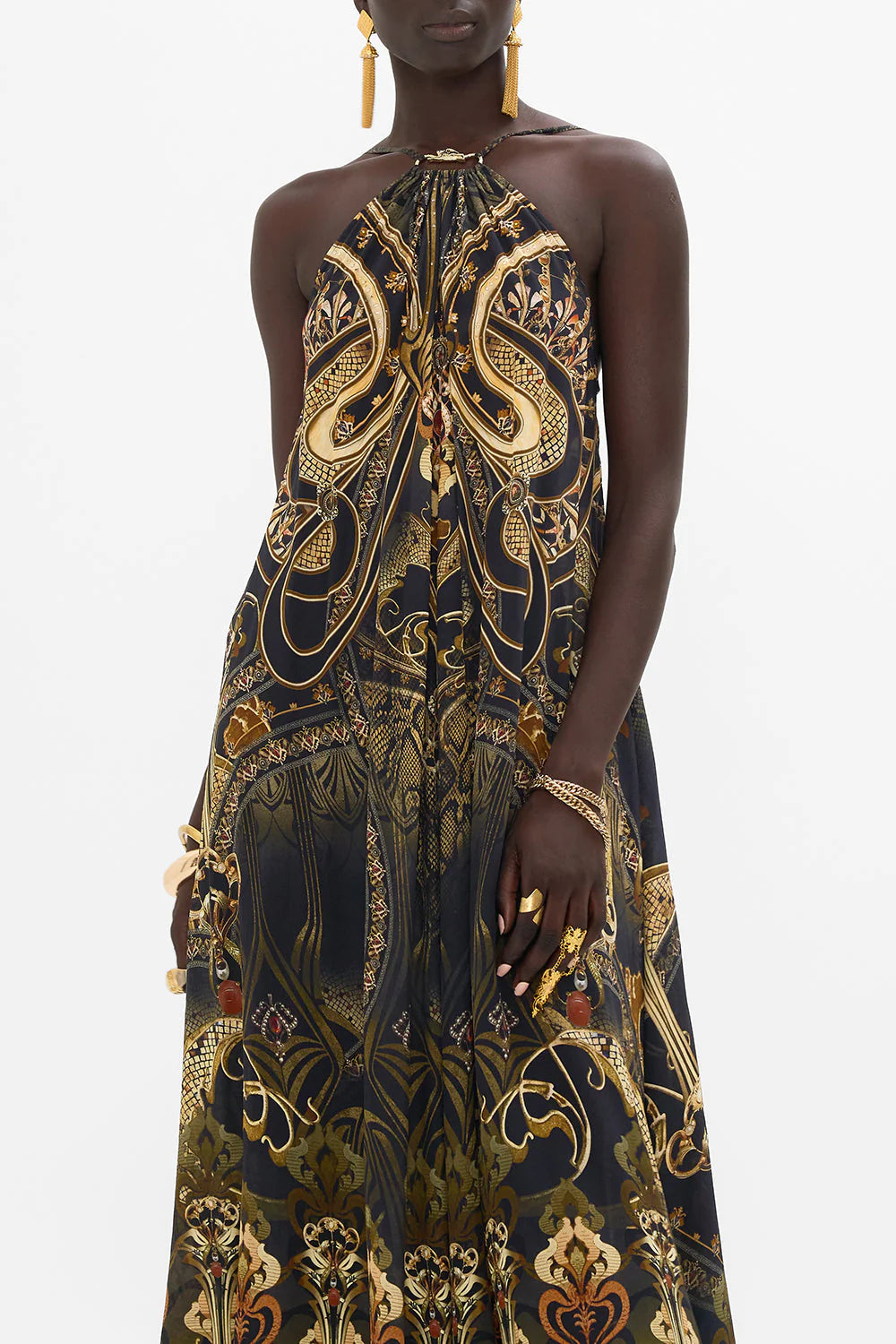 Gather Neck Hardware Maxi - Nouveau Noir by Camilla — alternate view