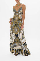 V Neck Long Bias Slip Dress - The Temples of Dendara by Camilla | 25 South Boutiques