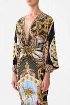 Long Split Front Twist Dress - Monarchy Mania by Camilla — alternate view