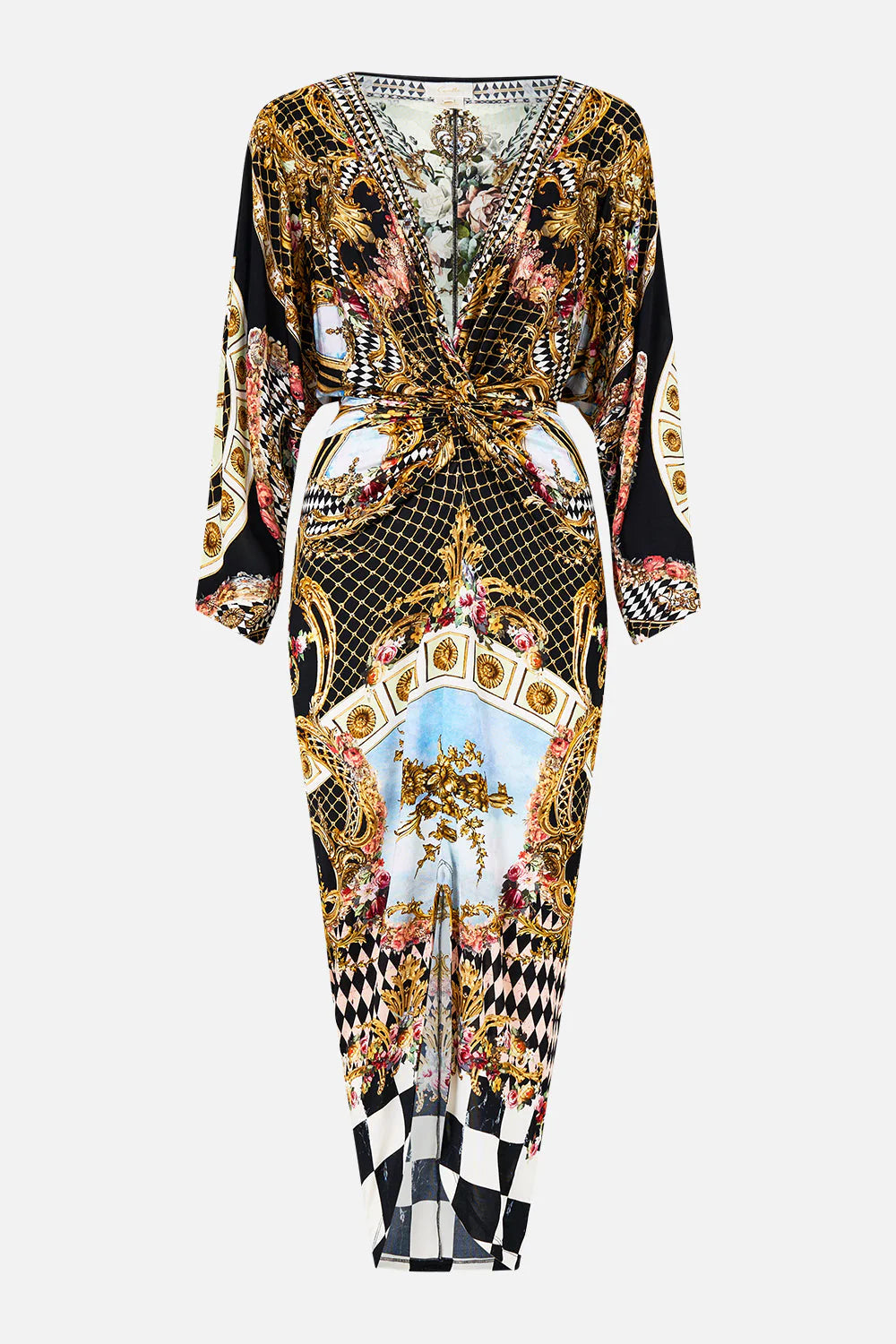 Long Split Front Twist Dress - Monarchy Mania by Camilla — view 6