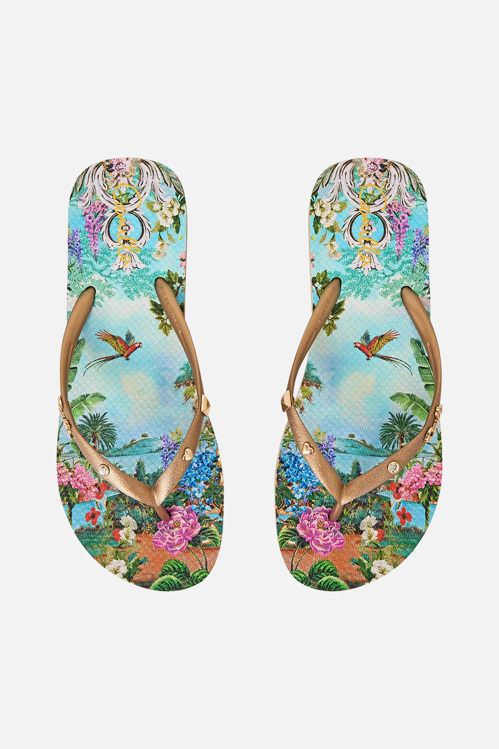 Thong Flip Flops - The Garden of Queluz by Camilla — alternate view