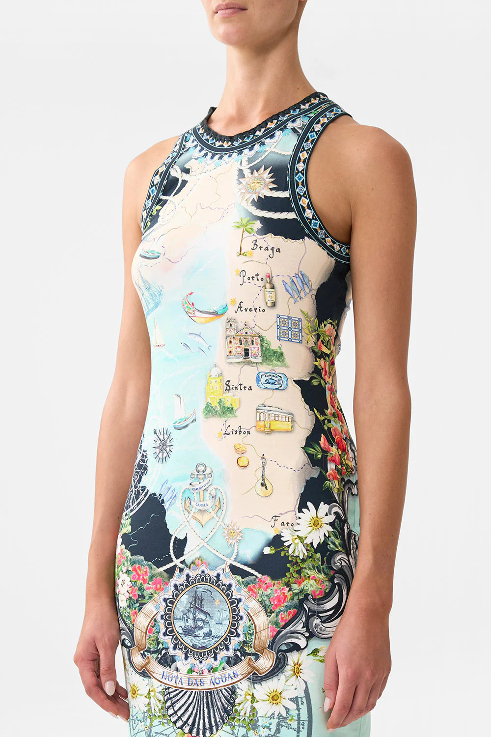 Jersey Tank Dress - Folk Afloat by Camilla — view 4