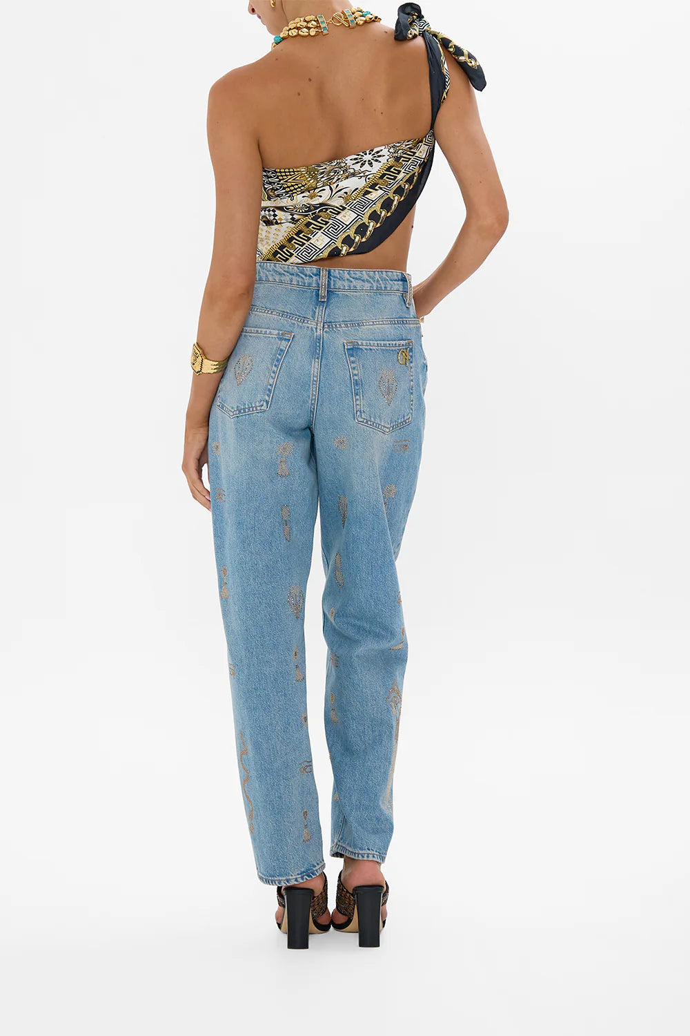 Milla Sacred Symbols Girlfriend Jean - Denim by Camilla — alternate view