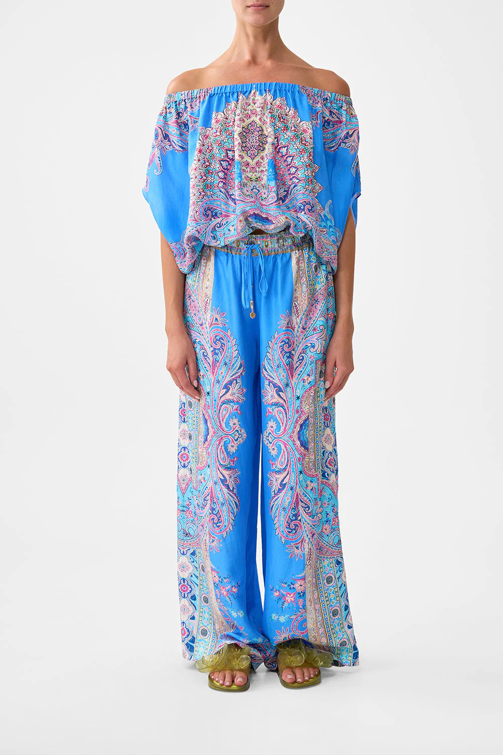 Off Shoulder Elastic Top - Footsteps in Folklore by Camilla — view 3