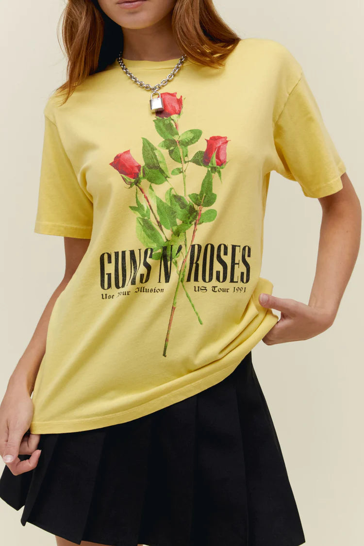 Guns N' Roses Use Your Illusion Tee - Yellow by DayDreamer — alternate view