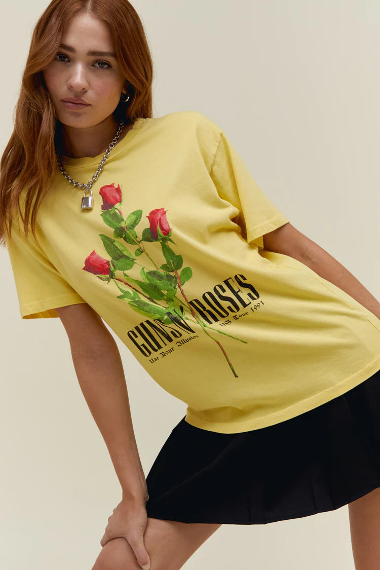 Guns N' Roses Use Your Illusion Tee - Yellow by DayDreamer | 25 South Boutiques