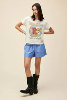 Willie Nelson Paisley Tee - Dirty White by DayDreamer — view 3