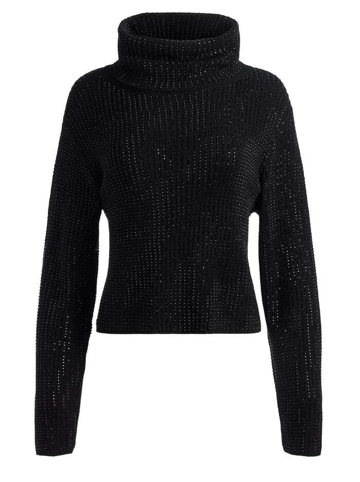 Corin Stone Pullover - Black by Alice & Olivia — view 5