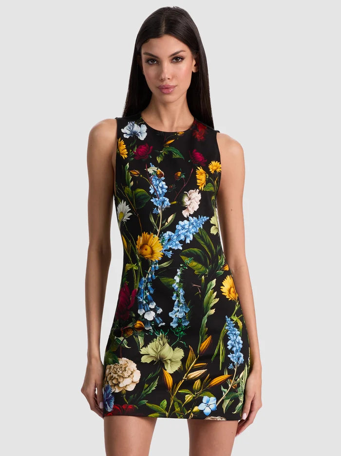 Wynell Mini Dress - Social Hour Black by Alice & Olivia — alternate view