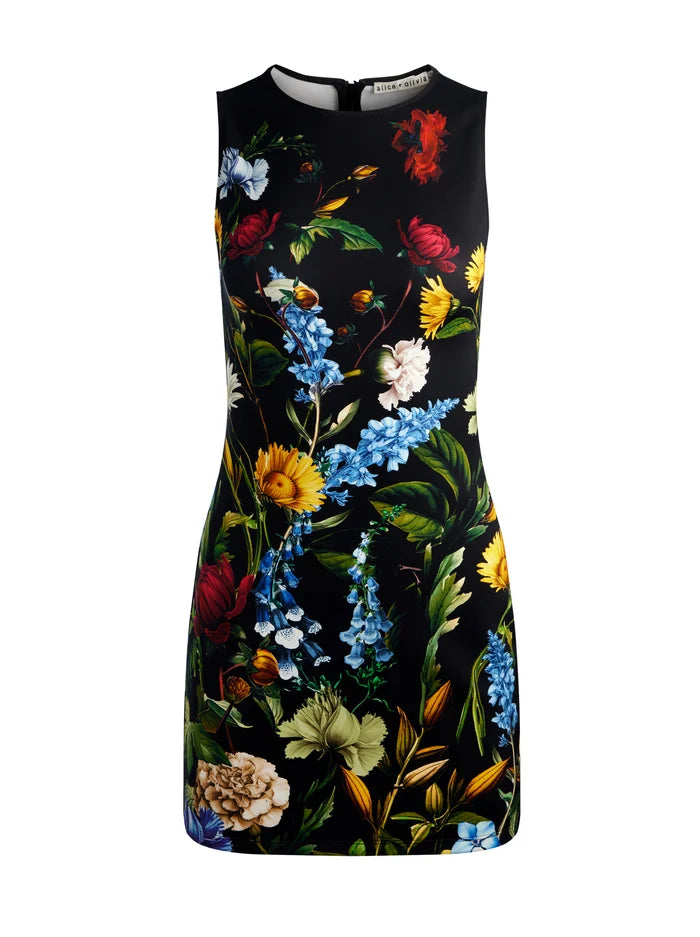 Wynell Mini Dress - Social Hour Black by Alice & Olivia — view 5