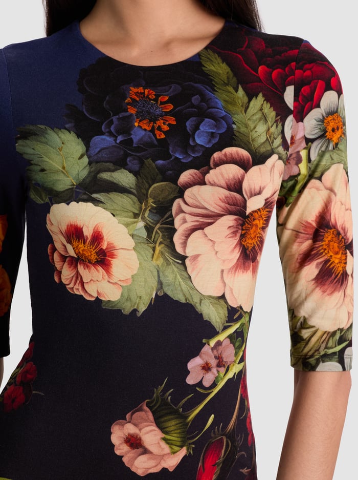 Delora Mini Dress - Magic Garden Gradient by Alice & Olivia — view 3