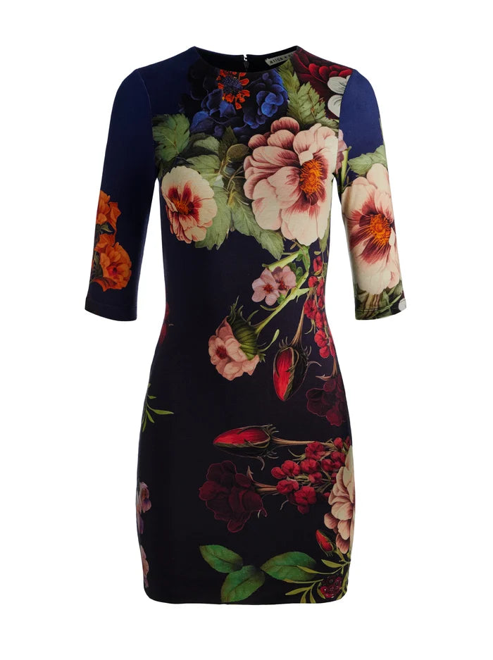 Delora Mini Dress - Magic Garden Gradient by Alice & Olivia — view 5