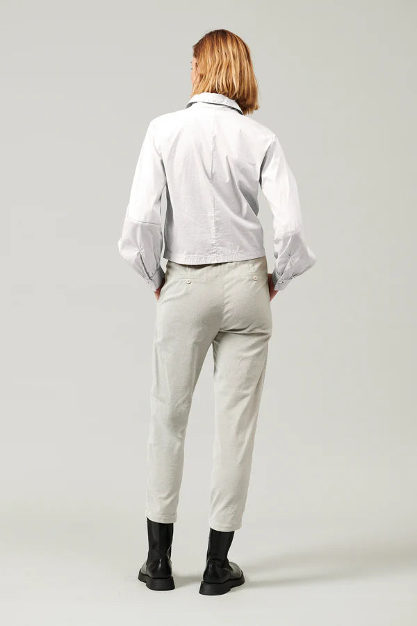 Stretch Cotton Poplin Shirt - Optical White by Tandem — view 5