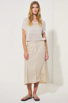 Cotton Poplin Flared Skirt - Rope by Transit Par-Such | 25 South Boutiques