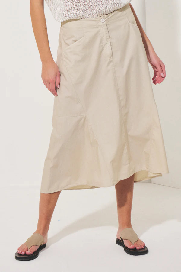 Cotton Poplin Flared Skirt - Rope by Transit Par-Such — alternate view