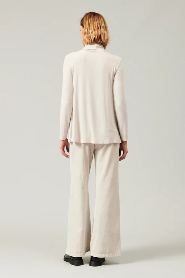 Flared Turtleneck - Sand by Transit Par-Such — view 4