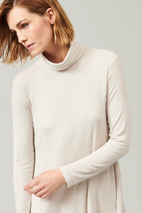 Flared Turtleneck - Sand by Transit Par-Such — alternate view