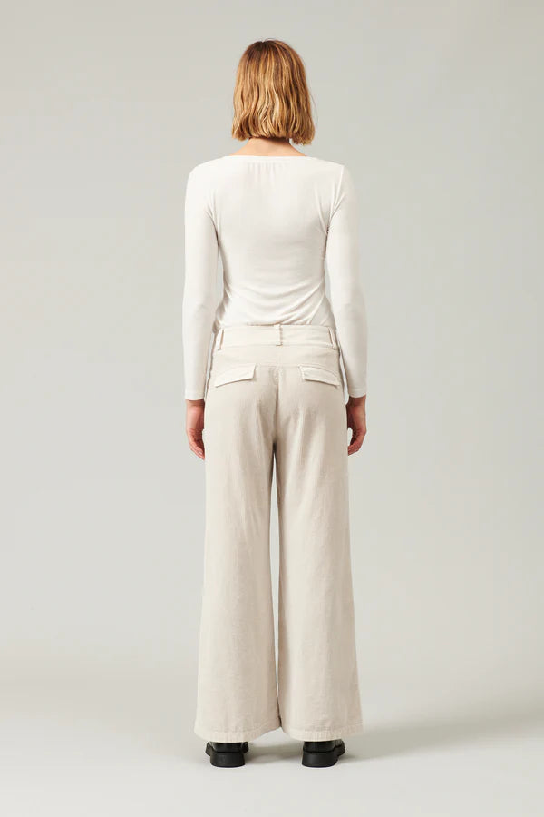 Palazzo Corduroy Trousers - Sand by Transit Par-Such — view 6