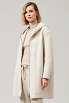Comfort Fit Hooded Boiled Wool Jacket - Ice by Transit Par-Such | 25 South Boutiques