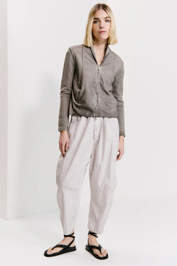 Slim Fit Zipped Short Jacket - Grey by Transit Par-Such — alternate view