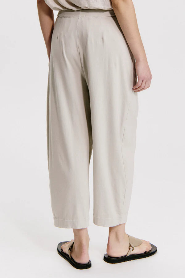 Comfort Fit Stretch Cotton Trousers - Sand by Transit Par-Such — view 4