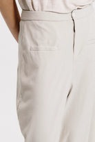 Comfort Fit Stretch Cotton Trousers - Sand by Transit Par-Such — view 3