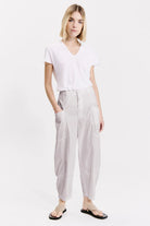 Baggy Leg Comfort Trousers - Pearl Grey by Transit Par-Such | 25 South Boutiques