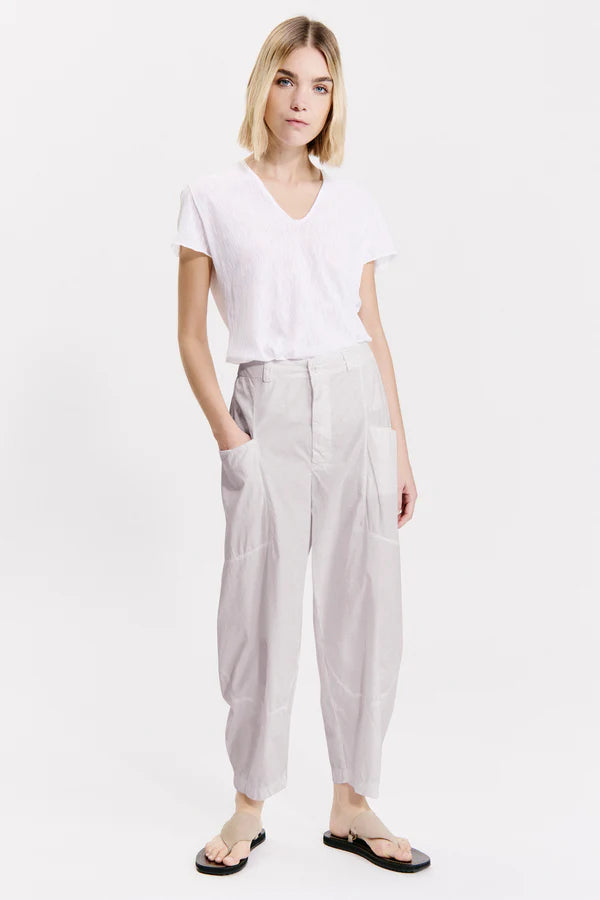Baggy Leg Comfort Trousers - Pearl Grey by Transit Par-Such | 25 South Boutiques