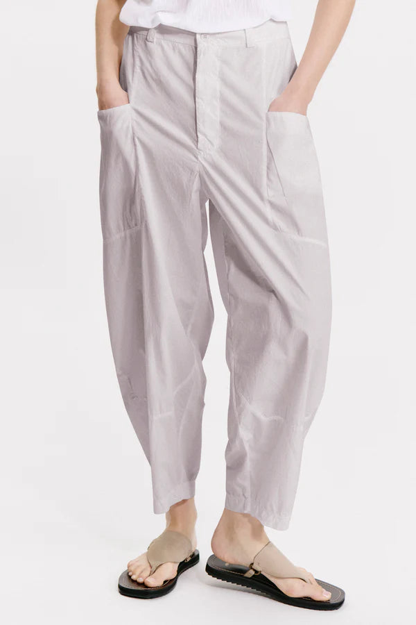 Baggy Leg Comfort Trousers - Pearl Grey by Transit Par-Such — view 3