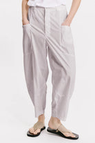 Baggy Leg Comfort Trousers - Pearl Grey by Transit Par-Such — view 3