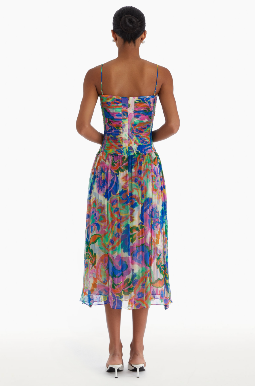 Lumiere Dress - Fleetwood Print by Amanda Uprichard — view 3