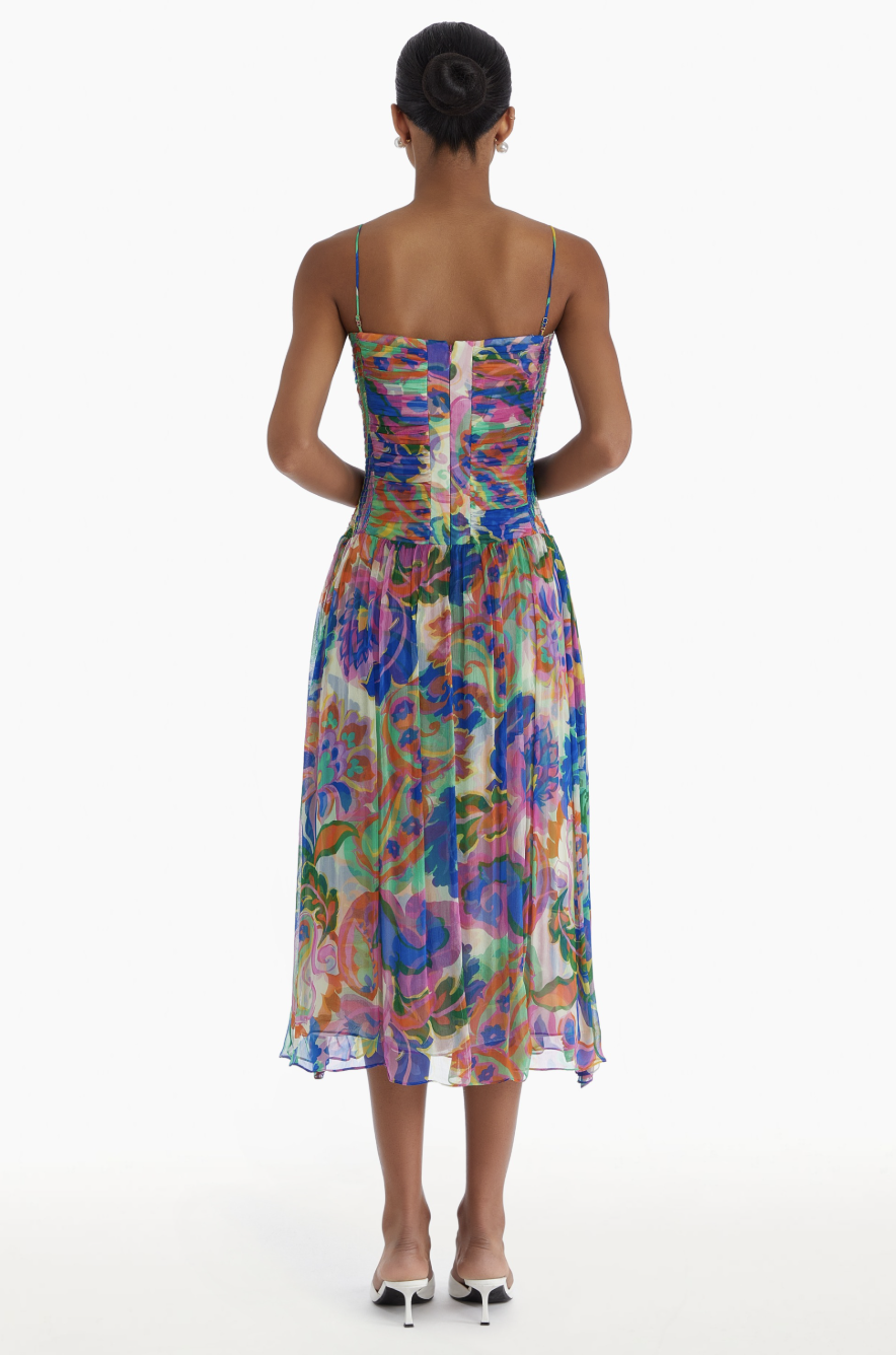 Lumiere Dress - Fleetwood Print by Amanda Uprichard — view 3