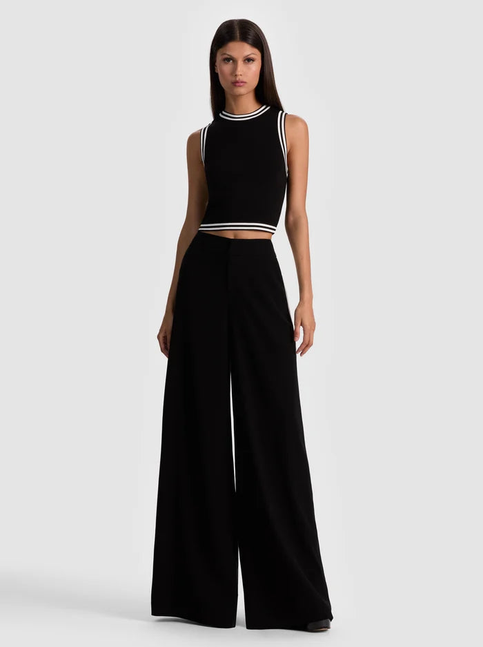 Amity Tank - Black Multi by Alice & Olivia — alternate view