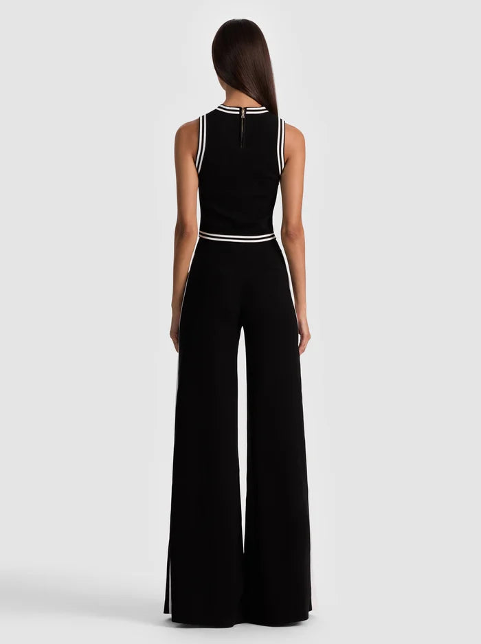 Amity Tank - Black Multi by Alice & Olivia — view 3