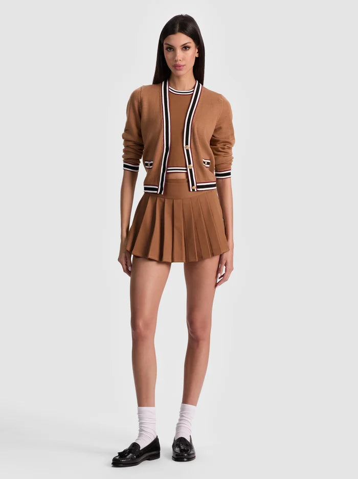 Kingsley Cardigan - Tan Multi by Alice & Olivia — alternate view